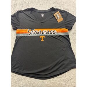 Rivalry Threads Tennessee Volunteers Womens‎ V-Neck Graphic T-Shirt Black Medium
